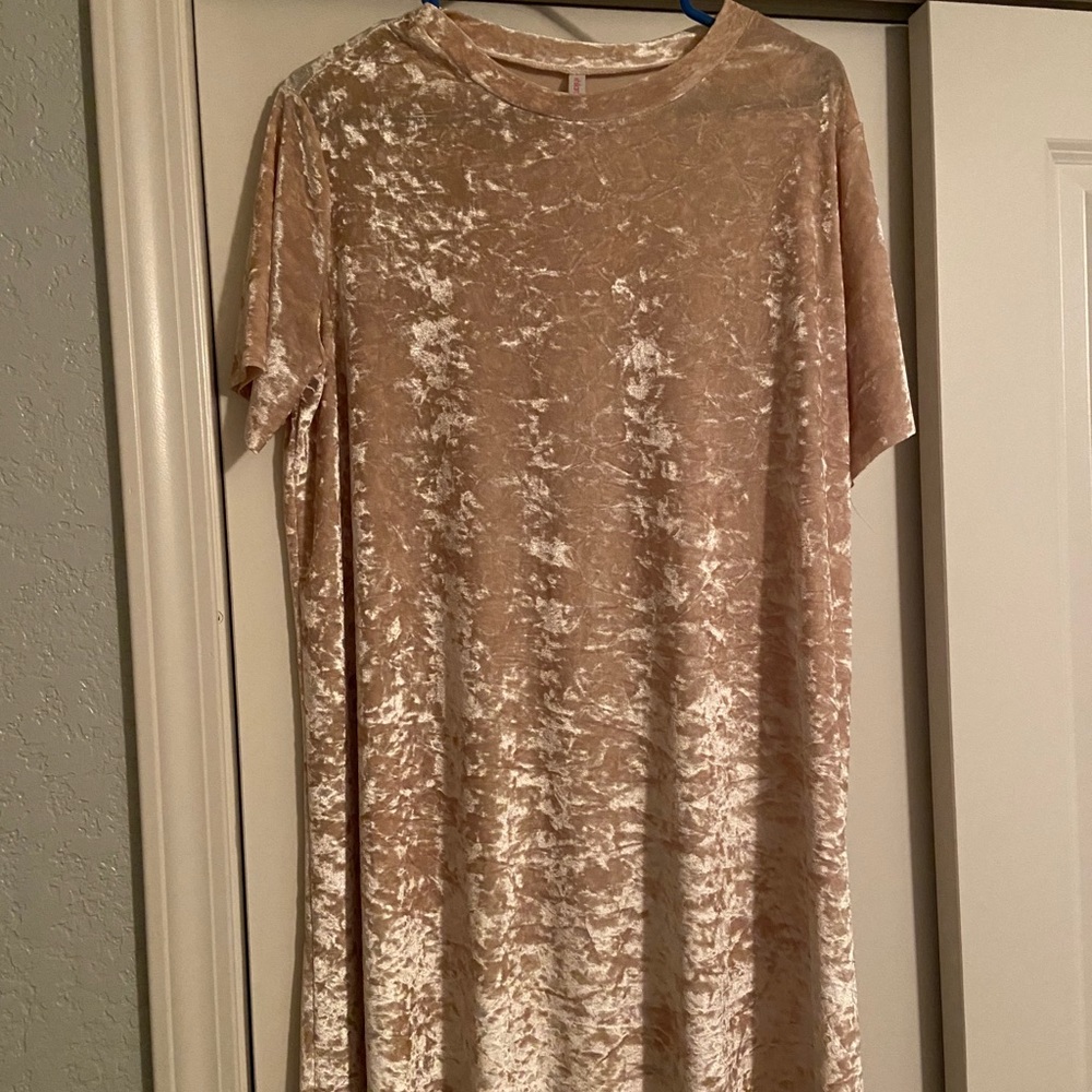 Crushed Velvet Dress